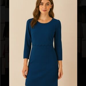 Banana Republic Classic Blue Midi Dress